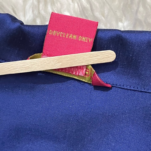 Sunny Leigh Blue Silk Blouse - Picture 8 of 13